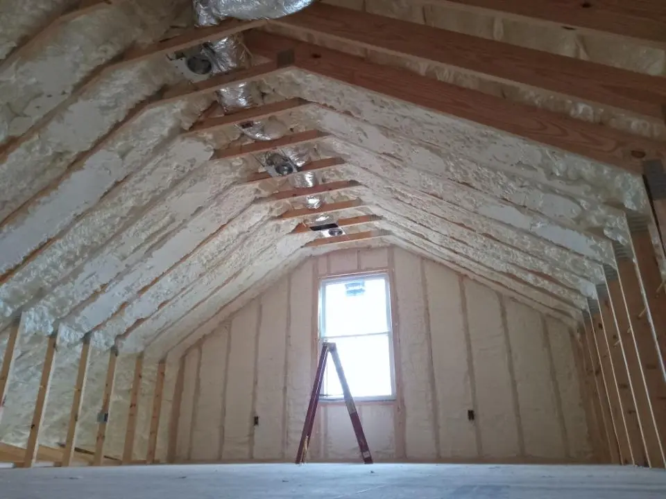 Spray foam roofing application for Crawl Space Insulation project in Cinco Ranch